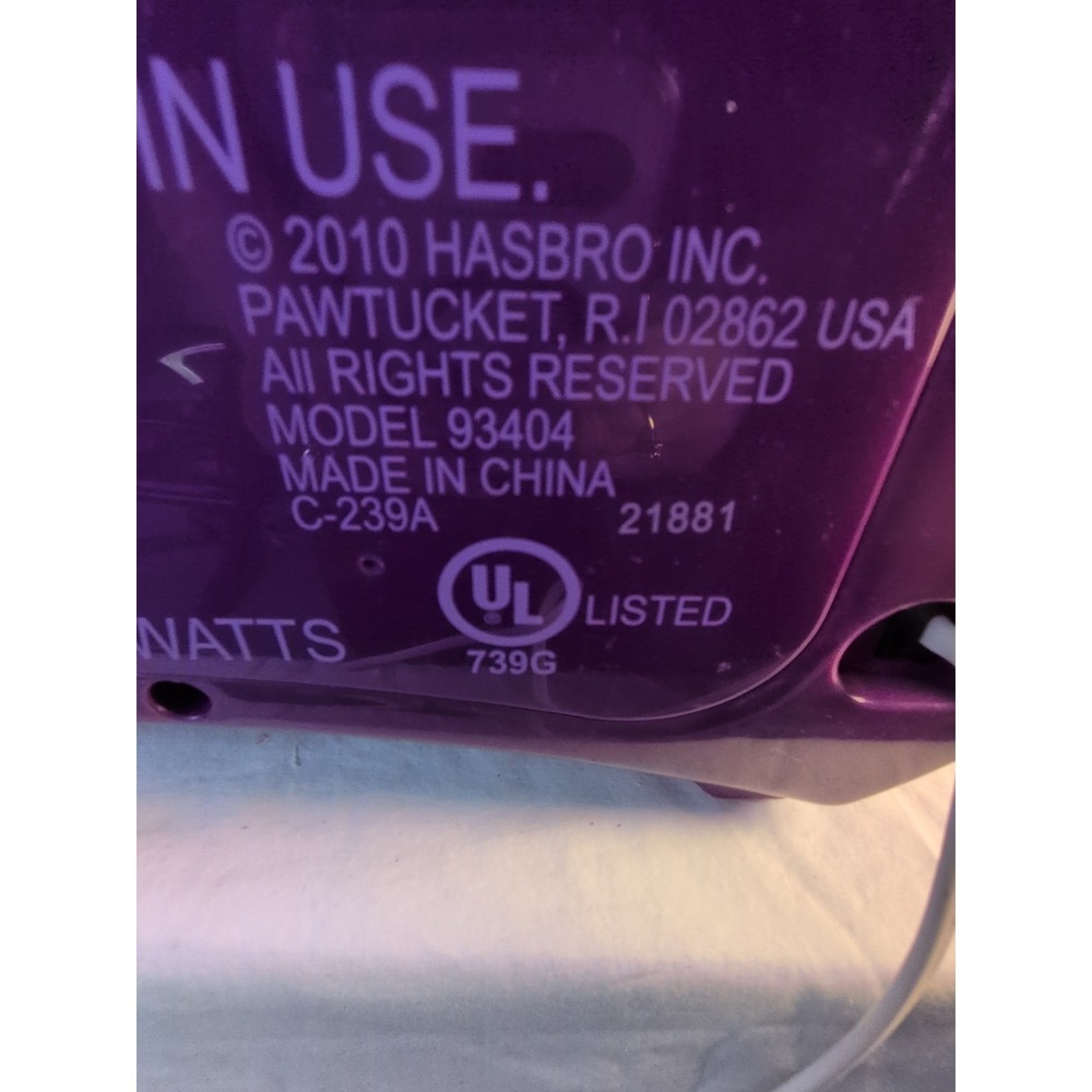 Vintage -Easy-Bake Oven Purple Hasbro 2010 Model 93404‎ Working Tested Light On - Picture 5 of 12